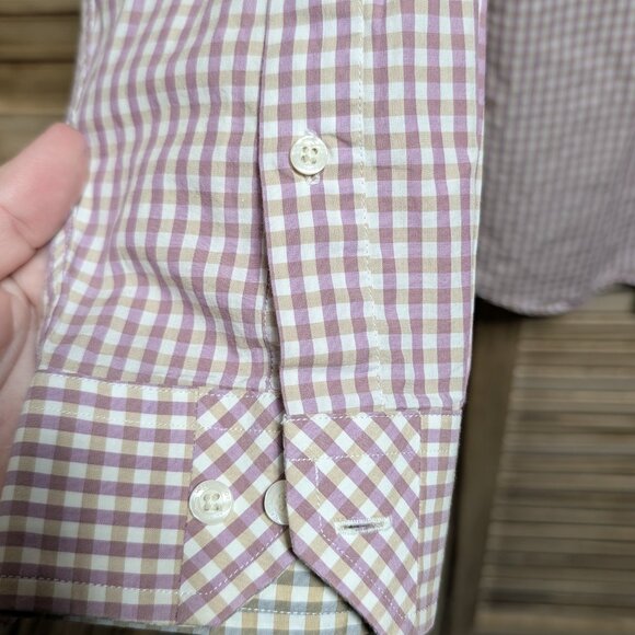 Ben Sherman Men's Checkered Button-Up Shirt Size 15 1/2 32-33 - Picture 4 of 12